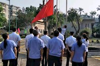 水控集團(tuán)舉行升國旗儀式，慶祝新中國成立70周年！
